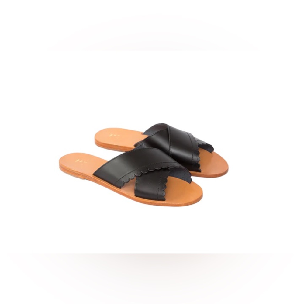 NEW Nantucket Sole The Easy Street Slide in Harpoon, Black, Size 6 European 36